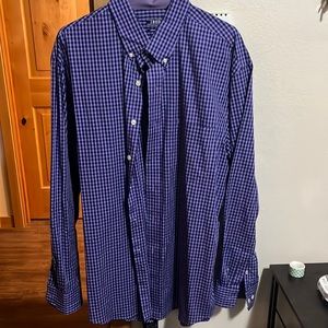 IZOD brand purple dress shirt size XLT